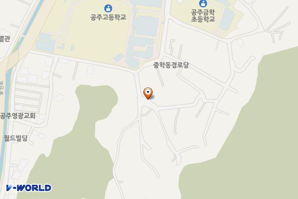 중학동 주차장 위치 지도 — 충청남도 공주시 중학동 173-6