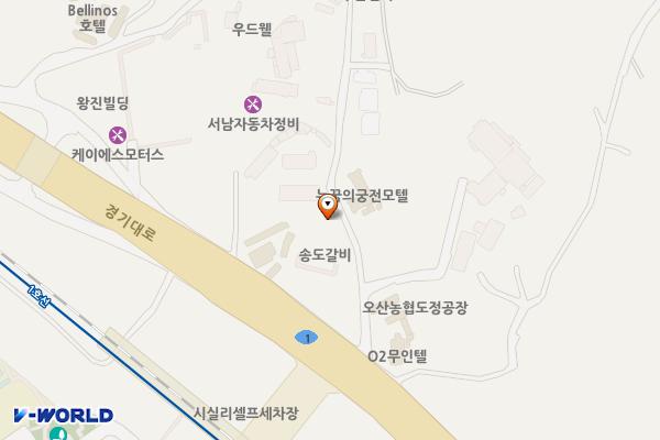 오산시니어클럽 위치 지도 — 경기도 오산시 경기대로 636번길 13