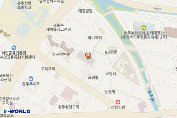 무학시장 주차장 위치 지도 — 충청북도 충주시 봉방동 4-48
