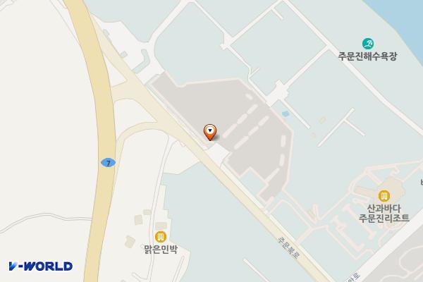주문진해수욕장 위치 지도 — 강원특별자치도 강릉시 주문진읍 향호리 8-37