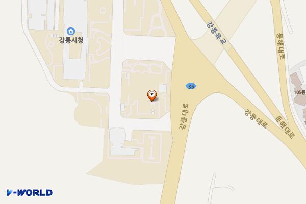 강릉시청(종각)주차장 위치 지도 — 강원특별자치도 강릉시 강릉대로 33