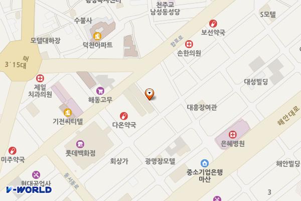 마산어시장 서부공영주차장 위치 지도 — 경상남도 창원시 마산합포구 신포동2가 16