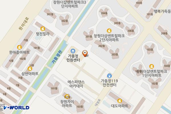 가음정시장공영주차장충전소 위치 지도 — 경상남도 창원시 성산구 가음동 21-3