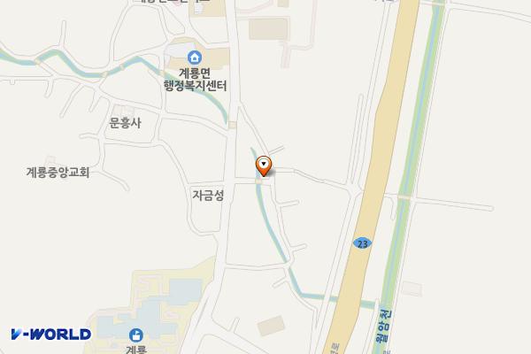 계룡면 주차장 위치 지도 — 충청남도 공주시 계룡면 월암리 246