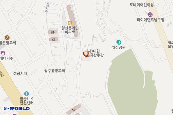 남구노인복지관 공영주차장 위치 지도 — 전남광주통합특별시 남구 대남대로308번길 32