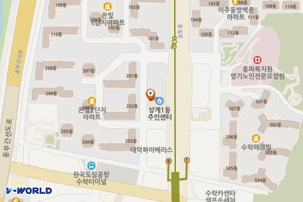 상계1동주민센터 위치 지도 — 서울특별시 노원구 동일로 1697 (상계동)