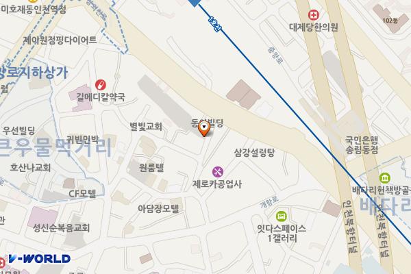 동인천 공영주차장 위치 지도 — 인천광역시 제물포구 경동 142-3