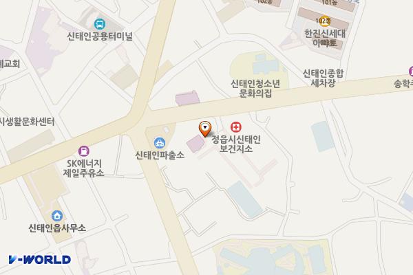 정읍시북부노인복지관 위치 지도 — 전북특별자치도 정읍시 신태인읍 신태인리 66-2