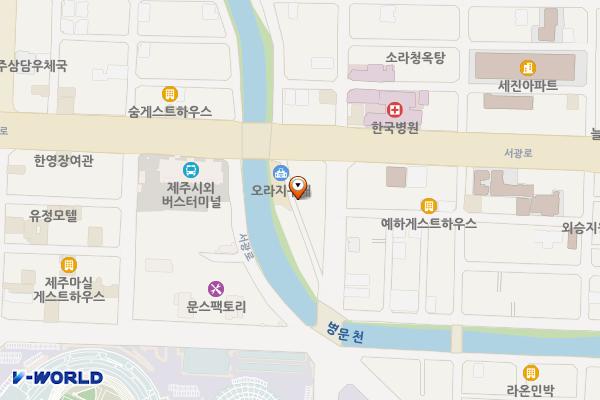 삼도일동 공영주차장 위치 지도 — 제주특별자치도 제주시 삼도일동 560-2
