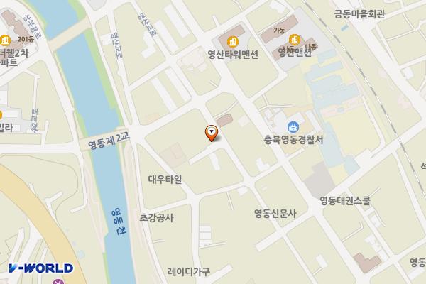 영동전통시장 제2주차장 위치 지도 — 충청북도 영동군 영동읍 계산리 454-4