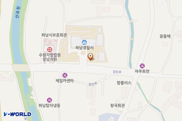 하남경찰서 위치 지도 — 경기도 하남시 검단로 27 