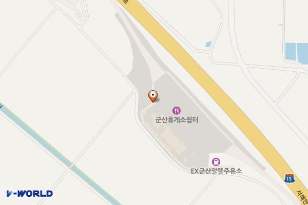군산(목포)휴게소 위치 지도 — 전북특별자치도 군산시 성산면 서해안고속도로 141