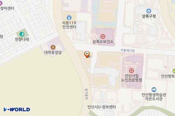 안산상록경찰서 위치 지도 — 경기도 안산시 상록구 차돌배기로 10
