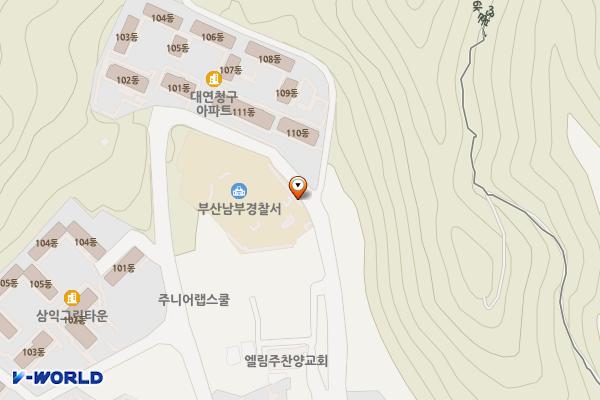 부산남부경찰서 위치 지도 — 부산광역시 남구 황령대로319번가길 81