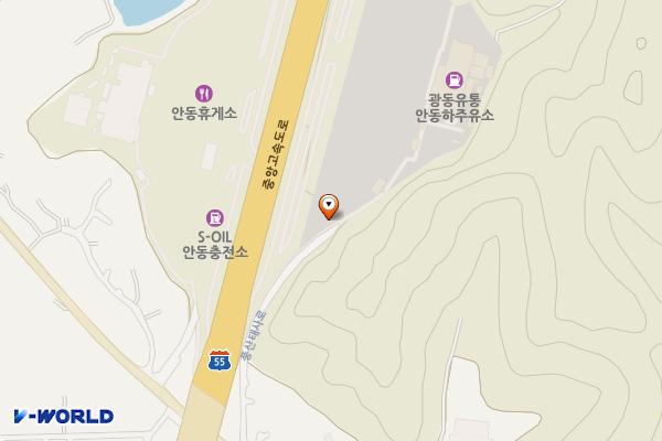 안동(춘천)휴게소 위치 지도 — 경상북도 안동시 풍산읍 계평리 산133-4