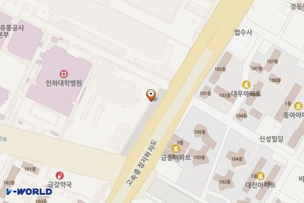 인하대병원사거리공영주차장 위치 지도 — 인천광역시 제물포구 신흥동3가 7-317