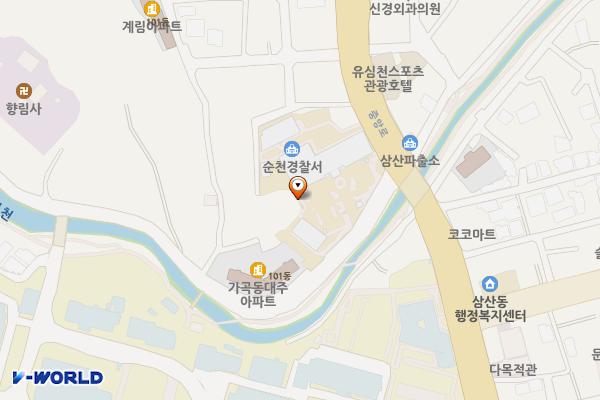 순천경찰서 위치 지도 — 전남광주통합특별시 순천시 조비길 2