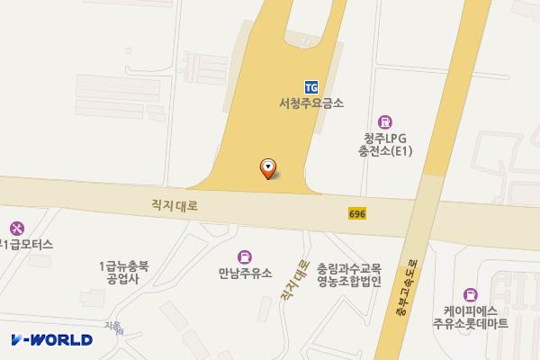 서청주영업소 위치 지도 — 충청북도 청주시 흥덕구 지동동 410-1