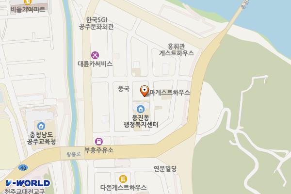 (구)어린이공원 공영주차장 위치 지도 — 충청남도 공주시 금성동 182-1