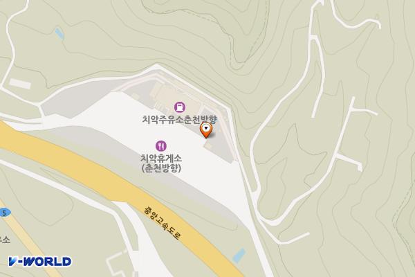 치악(춘천)휴게소 위치 지도 — 강원특별자치도 원주시 신림면 금창리 다리실2길 32