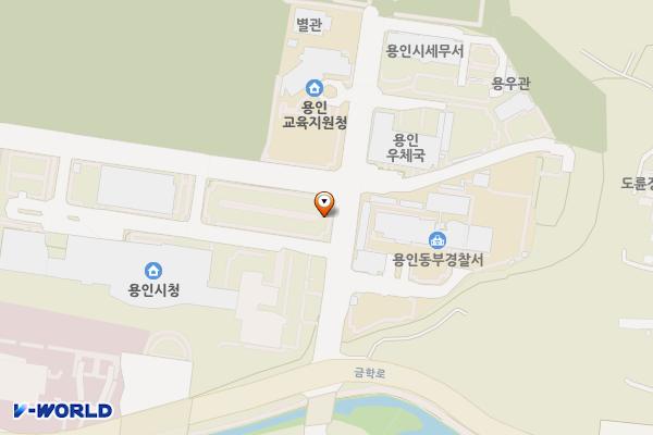 용인시청 주차장 위치 지도 — 경기도 용인시 처인구 중부대로 1199