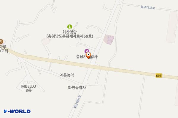 계룡면 화헌리 (구)화헌지구대 공영주차장 위치 지도 — 충청남도 공주시 화헌리 234-2
