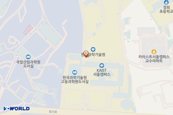 한국과학기술원 서울캠퍼스 위치 지도 — 서울특별시 동대문구 회기로 85
