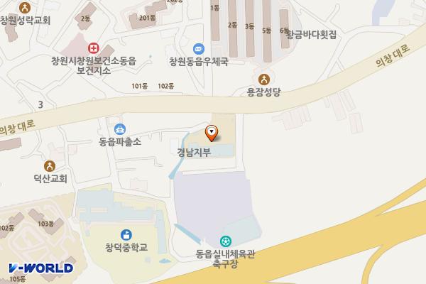 한국법무보호복지공단 경남지부 위치 지도 — 경상남도 창원시 의창구 동읍 의창대로 918