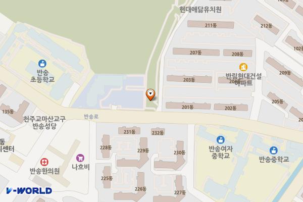 창원시공영주차장 위치 지도 — 경상남도 창원시 성산구 반림동 6-2