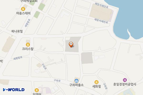 세화리 공영주차장 위치 지도 — 제주특별자치도 제주시 구좌읍 세화리 1507-1
