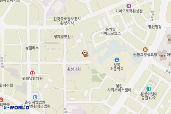 읍상3리 공영주차장 위치 지도 — 강원특별자치도 횡성군 횡성읍 읍상리 65-1