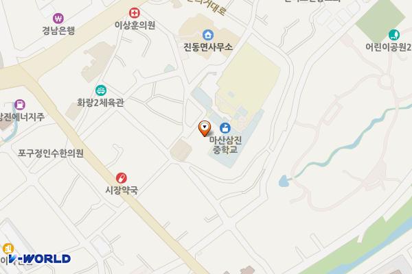 진동시장주차장 위치 지도 — 경상남도 창원시 마산합포구 진동면 진동리 238