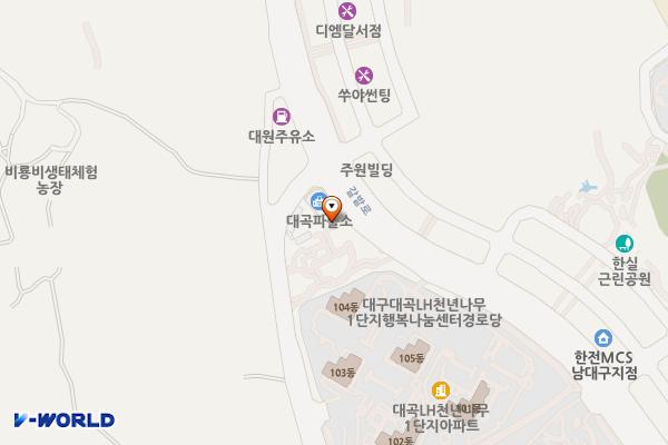 대곡파출소 위치 지도 — 대구광역시 달서구 갈밭로 51