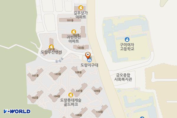 도량지구대 위치 지도 — 경상북도 구미시 문장로 119