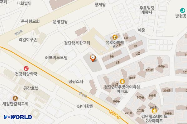 검단제1 공영주차장 위치 지도 — 인천광역시 검단구 마전동 986