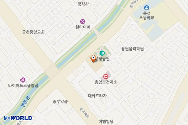 용암지구대 위치 지도 — 충청북도 청주시 상당구 용암북로 160번길 7