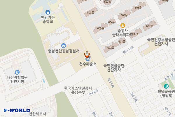 청수파출소 위치 지도 — 충청남도 천안시 동남구 청수14로 103