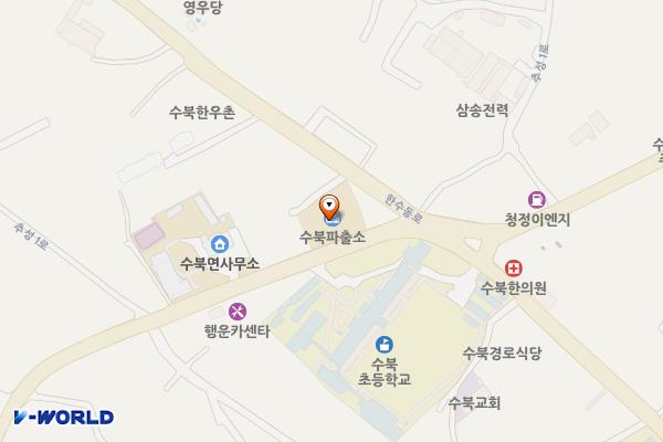 수북파출소 위치 지도 — 전남광주통합특별시 담양군 수북면 추성1로 715