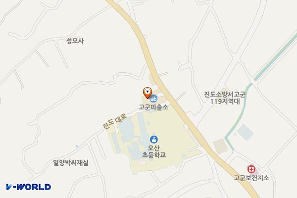 고군파출소 위치 지도 — 전남광주통합특별시 진도군 고군면 진도대로 280