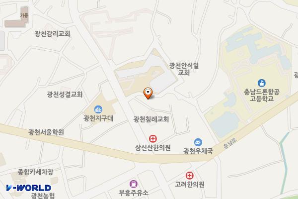 광천읍 행정복지센터 위치 지도 — 충청남도 홍성군 광천읍 신진리 411-46