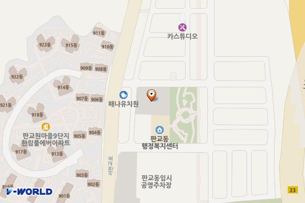 판교제2공영주차장 위치 지도 — 경기도 성남시 분당구 서판교로32번길 3-12