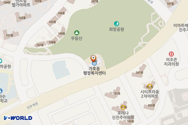 가호동행정복지센터 위치 지도 — 경상남도 진주시 진주역로95번길 6