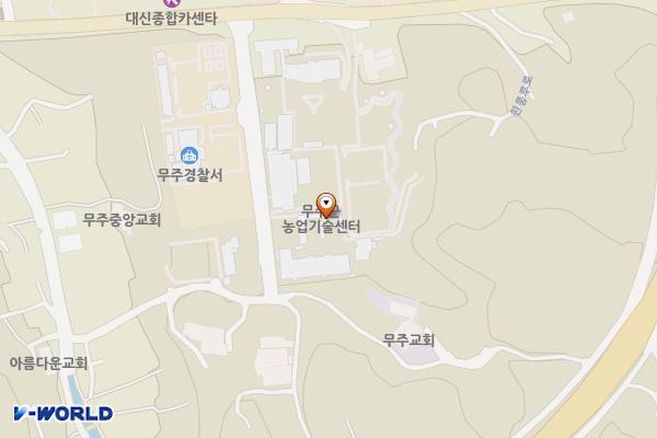 무주군 농업기술센터 위치 지도 — 전북특별자치도 무주군 무주읍 당산리 530