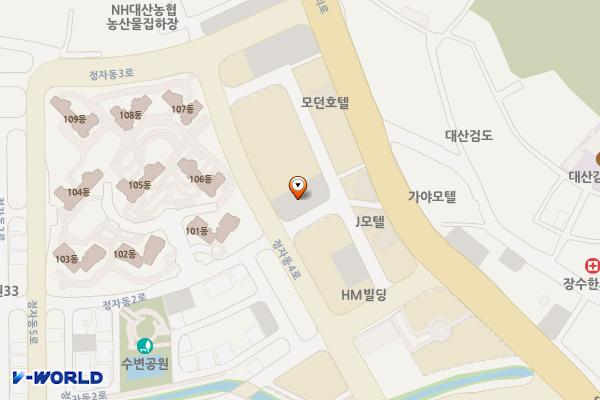 대산리공영2주차장 위치 지도 — 충청남도 서산시 대산읍 대산리 1615