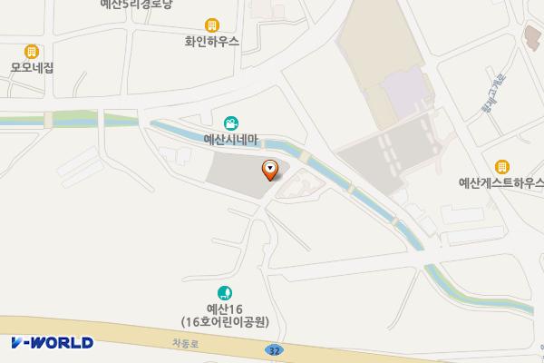 예산시장 활성화 공영주차장 위치 지도 — 충청남도 예산군 예산읍 대회리 232-19