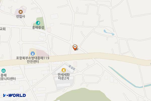 흥해파출소 위치 지도 — 경상북도 포항시 북구 흥해읍 흥해로 78