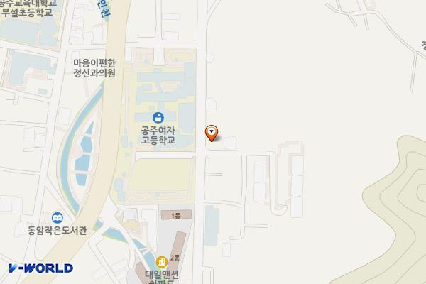 금학동(금학동길) 공영주차장 위치 지도 — 충청남도 공주시 금학동 253-12