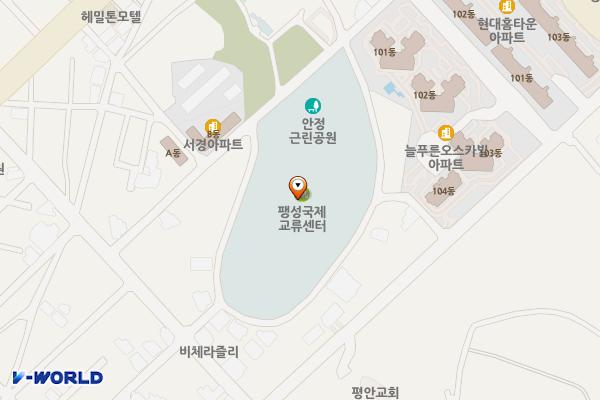 팽성국제교류센터 위치 지도 — 경기도 평택시 팽성읍 안정순환로267번길 42