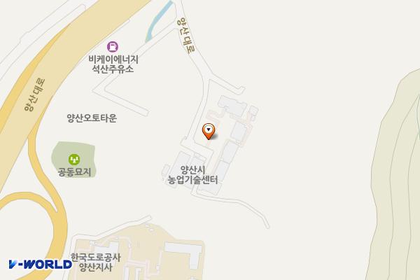 양산시 농업기술센터 위치 지도 — 경상남도 양산시 동면 양산대로 618