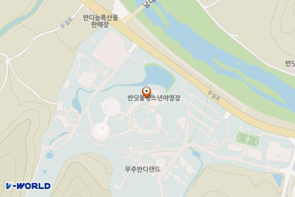 반디랜드 제1주차장 위치 지도 — 전북특별자치도 무주군 설천면 무설로 1324